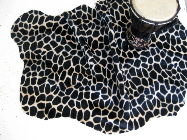 FABRIC, Small Leopard Print Table Cloth or Runner